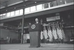  ?? TRIBUNE NEWS SERVICE ?? U.S. President Joe Biden speaks in Pittsburgh, Pa., on March 31.