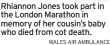  ?? WALES AIR AMBULANCE ?? Rhiannon Jones took part in the London Marathon in memory of her cousin’s baby who died from cot death.