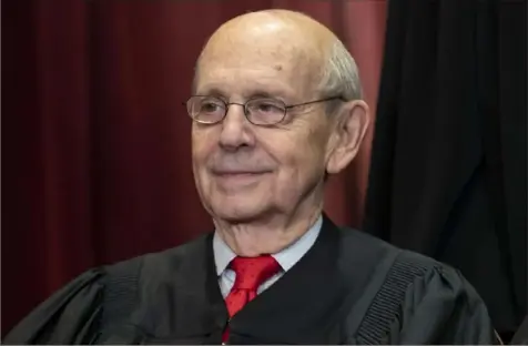  ?? J. Scott Applewhite/Associated Press ?? Many progressiv­es are hoping 82-year-old Supreme Court Justice Stephen Breyer retires soon, which would allow President Joe Biden to appoint a like-minded successor while Democrats hold the White House and the Senate majority.