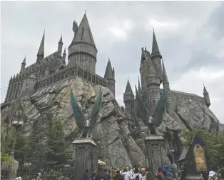  ?? PHOTOS: DEBBIE OLSEN ?? Universal Studios Hollywood is the place to go if you want to walk into Harry Potter's Diagon Alley and explore Hogwarts Castle.