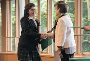  ?? SUPPLIED ?? Juliet Hunter-Walsh at Crofton House School’s grade 7 graduation.