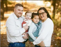  ?? Courtesy photo/speCial to MCDonalD County press ?? Dakota, Rylee, Stella and Kasandra Acuff remain positive through their family’s health challenge. the couple focuses on making memories every day with its young daughters.