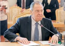  ??  ?? El ministro de Asuntos Exteriores ruso, Serguei Lavrov, acusó ayer al gobierno de Reino Unido de recurrir a “mentiras abiertas”.