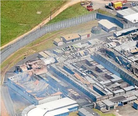  ?? DOMINICO ZAPATA/STUFF ?? Inmates at Waikeria Prison in the Waikato have engaged in a prolonged stand-off with authoritie­s this week in an episode which highlighte­d conditions at the jail.