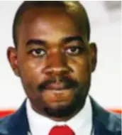  ?? ?? Mr Chamisa