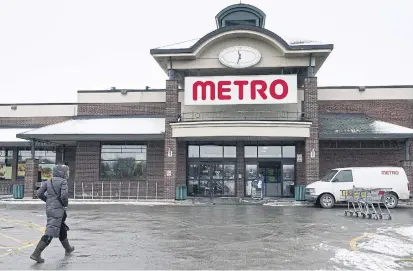  ?? PAUL CHIASSON THE CANADIAN PRESS FILE PHOTO ?? Metro has about 260 stores with self-checkouts and is planning another 90 this fiscal year, CFO François Thibault said.