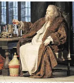  ??  ?? Ein Falstaff, der nicht nur lustig ist: Ambrogio Maestri in Wien