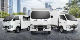  ?? ?? Just three of the many available configurat­ions of the versatile Isuzu Traviz