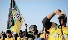  ?? | FILE ?? ANC members and supporters wave the party flag.