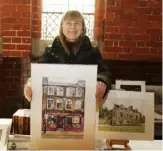  ?? ?? Janina Maher with her painting of The Purple Turtle