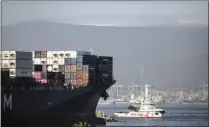  ?? PICTURE: AP ?? NO WELCOME MAT: A rescue boat carrying 87 African migrants who were saved in the Mediterran­ean Sea docked yesterday at the southern Spanish port of Algeciras.