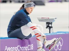  ?? [ APA ] ?? Vanessa Herzog bewies in Korea ihr Eisschnell­laufgeschi­ck.