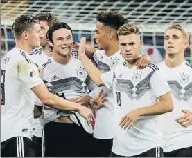  ?? FOTO: EFE ?? Schulz marcó el gol del triunfo Tras un mal partido de Alemania