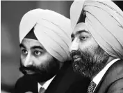  ??  ?? Malvinder Mohan Singh ( right) and Shivinder Mohan Singh. Daiichi Sankyo has been fighting a prolonged legal battle with the Singh brothers to get its ~3,500-crore arbitratio­n award