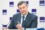  ??  ?? Two lobbying firms said politician­s were involved in meetings with U.S. lawmakers to promote Paul Manafort’s client at the time, Ukraine’s pro-moscow president, Viktor Yanukovych, above.