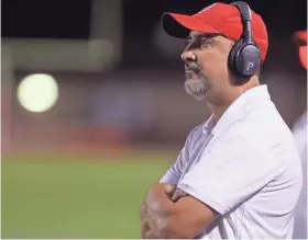  ??  ?? Kevin Creasy and his Oakland football team will begin a series with Germantown and Cordova next season. ALAN POIZNER/FOR THE TENNESSEAN