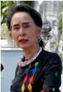 ?? AP ?? Aung San Suu Kyi. —