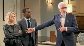  ??  ?? Netflix series The Good Place has a companion podcast that features stars of the hit TV show.