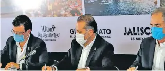  ?? FOTOS CORTESÍA ?? El Secretario de Turismo de Guanajuato participó en la firma del Pacto Centro Occidente por el Turismo.