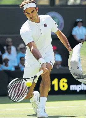 ?? FOTOS: GETTY ?? Roger Federer, uniforme Uniqlo pero zapatillas Nike. El campeón estrenó ‘look’