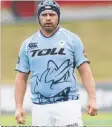  ??  ?? SOLID EFFORT: Northland prop Bronson Murray joined an elite group of players when he claimed his 100th cap for the Taniwha in the match against Wellington at Toll Stadium on Sunday evening. PHOTO/ Ron Burgin.