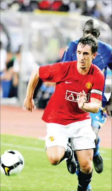  ?? AFP ?? Former Manchester United Captain Gary Neville told Sky Sports that if the league wants pay cuts a transfer embargo is necessary.