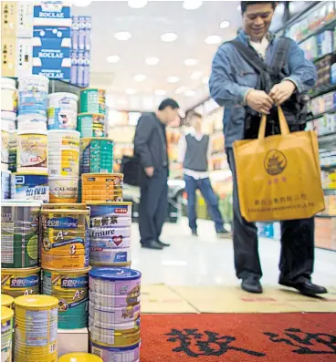  ?? Picture / Bloomberg. ?? Mataura Milk says the Chinese market for infant formula is forecast to hit $38 billion by 2107.