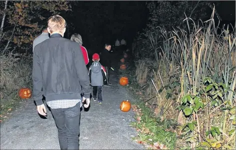  ??  ?? Miner’s Marsh in Kentville is always a busy spot during the annual Pumpkin Walk, set for Oct. 18 this year.