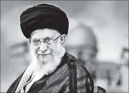  ?? ?? Laughing at Washington: Iran’s supreme leader rails against Israel Wednesday.