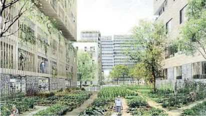  ?? CSCAE ?? Imatge del projecte d’agrociutat a Ivry-sur-Seine que ha aconseguit el premi d’Urbanisme Espanyol