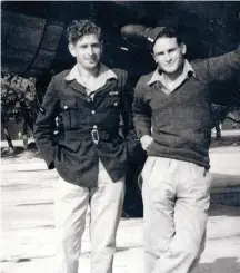  ?? (RAF Museum) ?? LEADING AIRCRAFTMA­N BERNARD KREGOR and his cousin, Corporal Lionel Kreger. Bernard was so keen to join the RAF that he did not challenge the misspellin­g of his name as ‘Kregor.’