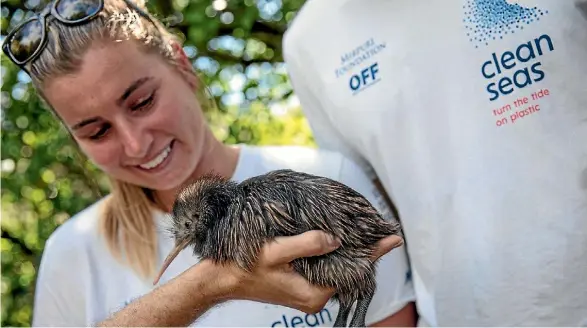  ?? SUPPLIED ?? New Zealand round the world sailor Bianca Cook was thrilled to be part of the conservati­on project.