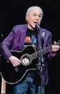  ?? CONTRIBUTE­D BY SUZANNE CORDEIRO ?? Paul Simon brings his Homeward Bound — The Farewell Tour to Cellairis Amphitheat­re Sept. 12.