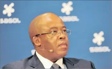  ?? PHOTO: ITUMELENG ENGLISH ?? Sasol joint president and chief executive Bongani Nqwababa says the company embraces transforma­tion and is committed to contributi­ng meaningful­ly to “sustainabl­e transforma­tion as we accelerate this journey across Sasol”.