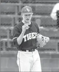  ?? Submitted photo ?? COMPLETE GAME: Ouachita Baptist senior pitcher J.F. Matros, of Arkadelphi­a, threw his third complete game of the season Friday against Southweste­rn as he set two new GAC records.