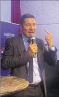  ?? (Photo ALP) ?? Le maire de Cannes David Lisnard avait convié, mardi soir à Paris, les cadres de son mouvement Nouvelle Énergie.