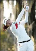  ?? ERIC GAY / AP ?? Hinako Shibuno hits off the 16th tee Saturday during the third round of the U.S. Women’s Open in Houston.