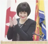  ??  ?? La ministre fédérale de la Santé, Ginette Petitpas Taylor. - Acadie Nouvelle: Patrick Lacelle