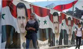  ?? Photograph: Louai Beshara/AFP/Getty Images ?? Damascus is festooned with campaign billboards supporting the Syrian president Bashar al-Assad in the 26 May election.