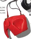  ??  ?? Bags, $1,395 each, Loewe, parlourx.com