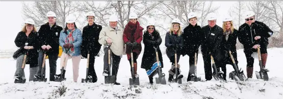  ?? DARREN MAKOWICHUK ?? Representa­tives from the Resolve Campaign and the Calgary John Howard Society broke ground for the John Howard Society building in Calgary March 15.