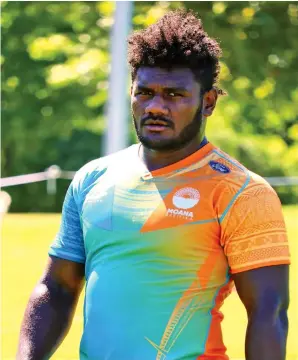  ?? Photo: Moana Pasifika ?? Fijian-born Moana Pasifika winger Timoci Tavatavana­wai is tipped to be one of the Super Rugby Pacific 2022 stars.