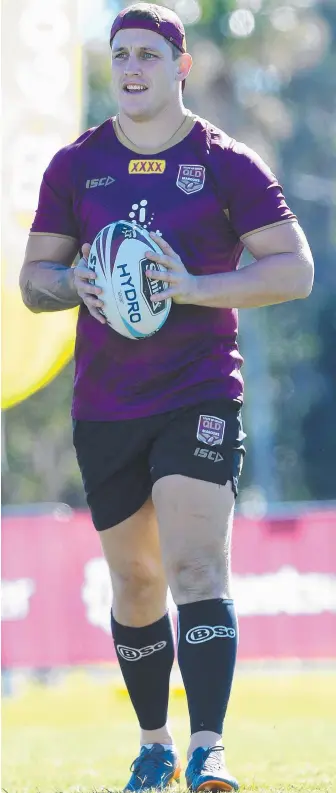  ?? Picture: AAP/DAVE HUNT ?? Prop Jarrod Wallace is under pressure to keep his spot for Game Three.