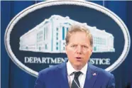  ?? ALEX BANDON/ASSOCIATED PRESS ?? Geoffrey S. Berman, U.S. Attorney for the Southern District of New York, said Friday he is not resigning, contradict­ing a statement by Attorney General William Barr.