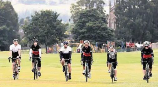  ?? Photograph: Jim Irvine ?? TRAINING: Ian Ord, Iain Harper, Max Chassels, RichardWad­sworth, Catriona Morrison and Mark Christie.