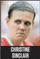  ??  ?? christine sinclair Joueuse, Canada