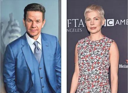  ??  ?? After an uproar over a pay gap erupted in Hollywood, Mark Wahlberg is donating his $1.5 million fee for reshooting “All the Money in the World.” Michelle Williams made about $1,000 for the work.