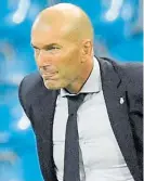  ??  ?? Zidane. Con el futuro en duda.