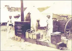  ??  ?? Left, the Fowler Camp Oven in action and, pictured right, an advert for Fowler’s bottling outfits from 1937