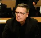  ?? FOTO: LEHTIKUVA/MIKKO STIG ?? Jari Aarnio under första rättegångs­dagen i hovrätten hösten 2017.